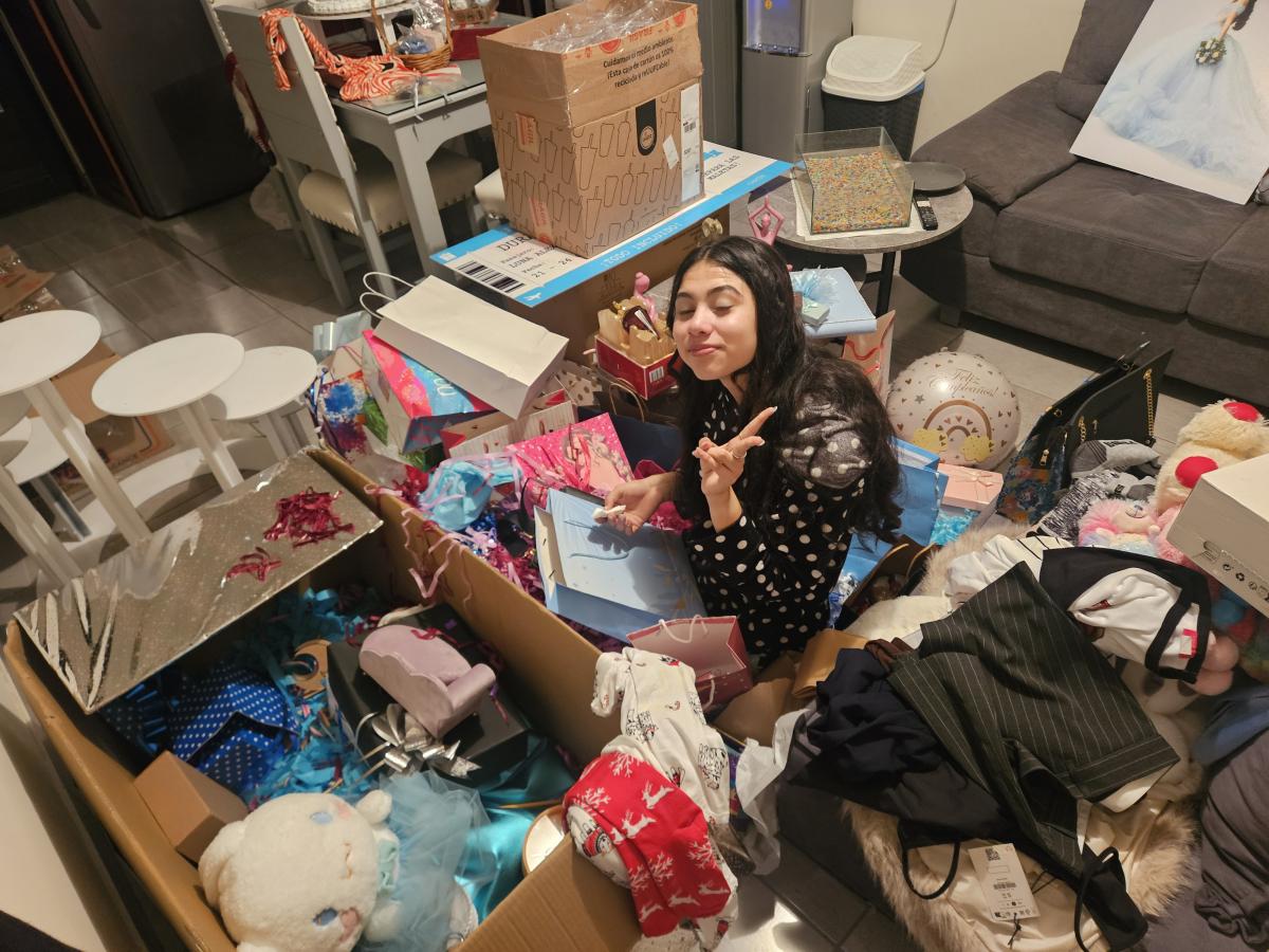 Nunca había recibido tantos regalos